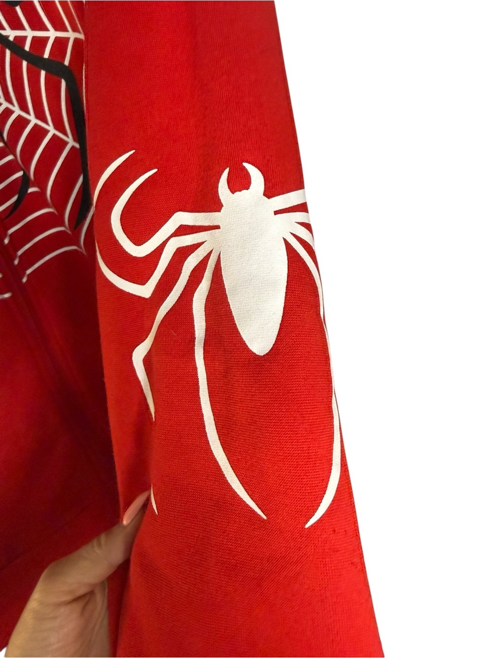 Red Spider Web Zip Hoodie - Picture 5 of 5